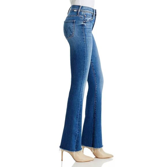 Mother Women's The Cruiser Sneak Fray Jeans Hike Hike Baby Size 28 NWT - Picture 1 of 14